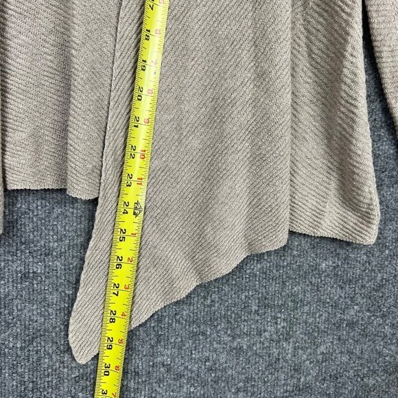 Eileen Fisher Open Front Linen Blend Long Sleeve Cardigan Sweater Linen Size S - Picture 7 of 8